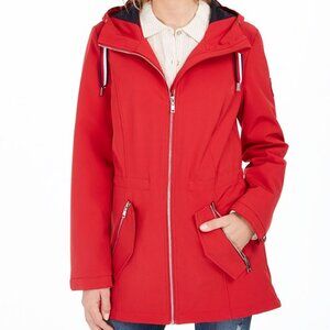 NWOT Tommy Hilfiger Hooded Water-Resistant Anorak Soft Shell Hooded Jacket